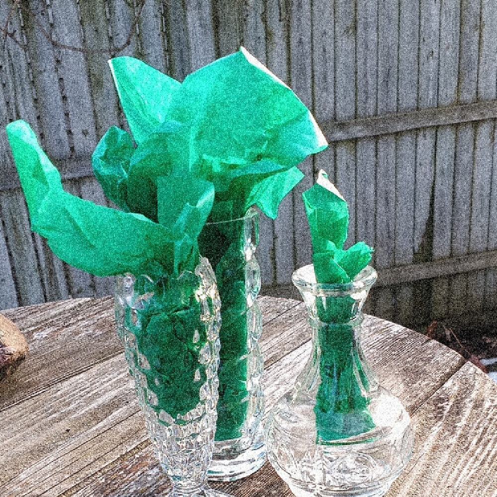 Chic Glass Vase Trio Perfect For Spring Flowers Or Decor (They Are All Clear)